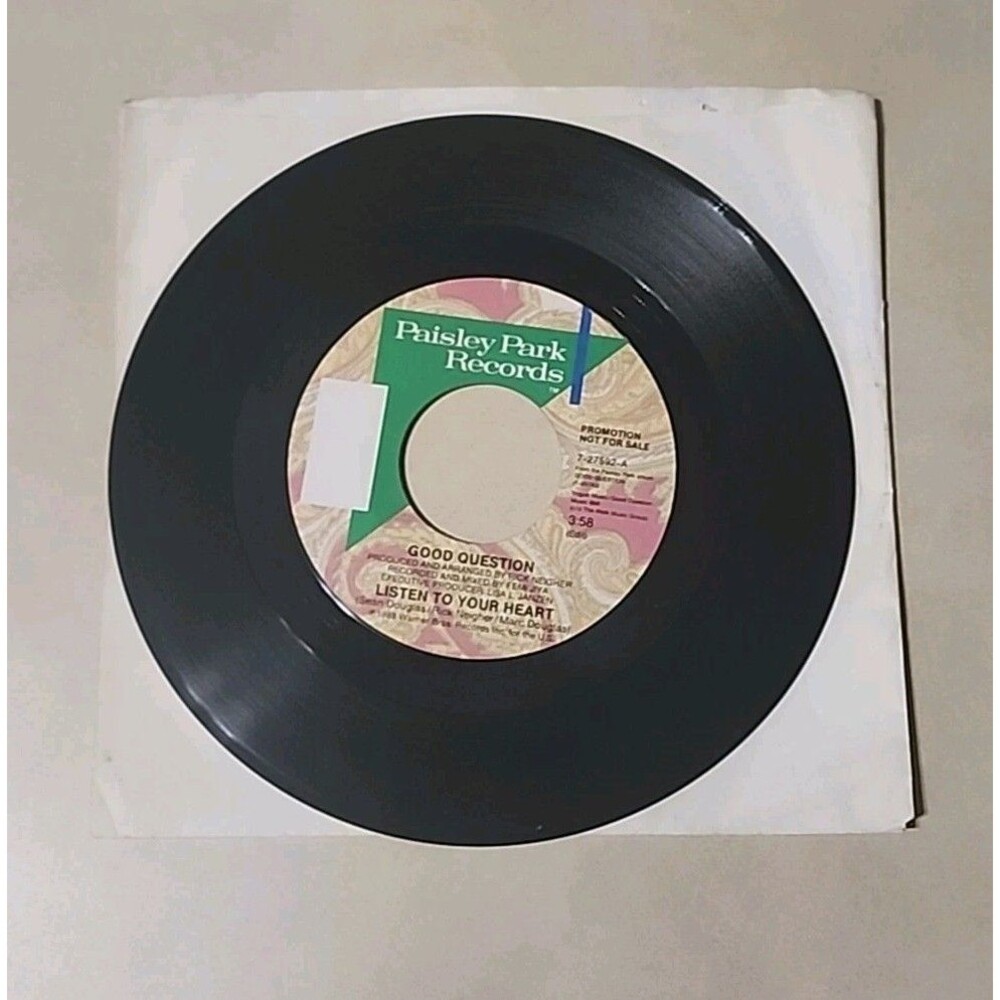 Good Question – Listen to Your Heart / Good Question 45 RPM Paisley Park 1988